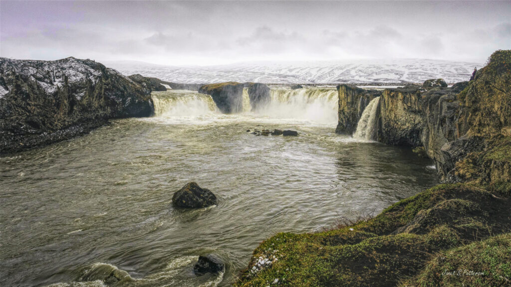 landscape, waterfalls, Iceland, Gullfoss